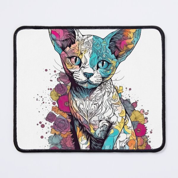 Item preview, WhimsiRex - Devon Rex Cat Design for Playful Feline and Human Fun! designed and sold by DooodleGod.