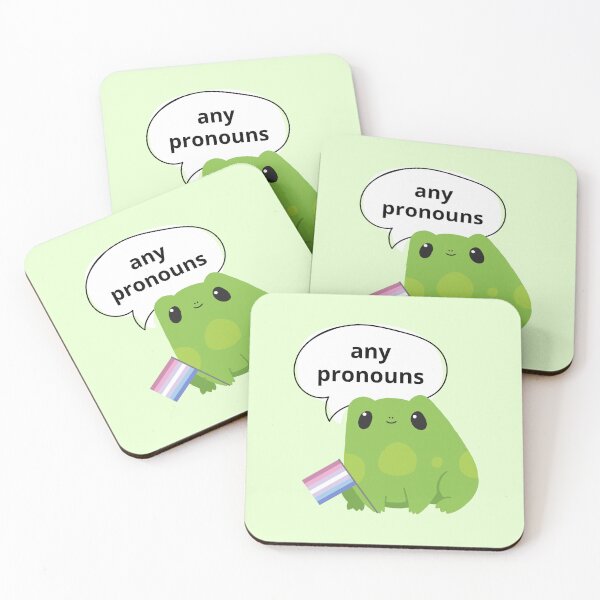 Item preview, Frog Bigender Any Pronouns designed and sold by Furia LGBTQ+ Accessories.