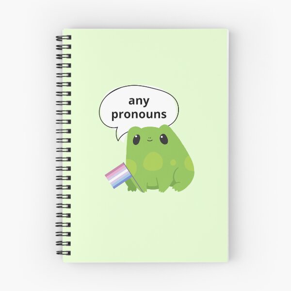 Item preview, Frog Bigender Any Pronouns designed and sold by Furia LGBTQ+ Accessories.