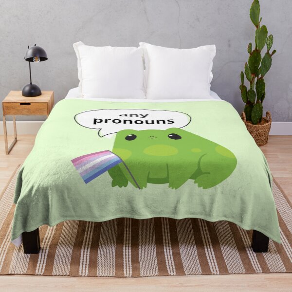 Item preview, Frog Bigender Any Pronouns designed and sold by Furia LGBTQ+ Accessories.