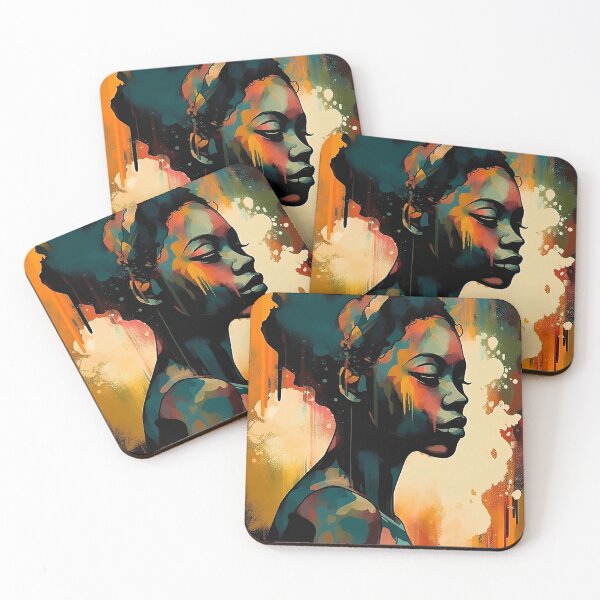 Item preview, Womens Rights Abstract Black Woman Art Afrocentric designed and sold by MartynGrey.