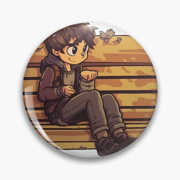 Item preview, Boy sitting on a bench designed and sold by abmkf.