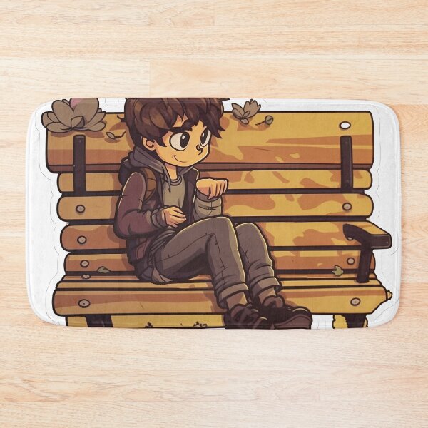 Item preview, Boy sitting on a bench designed and sold by abmkf.