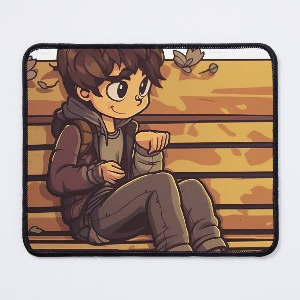 Item preview, Boy sitting on a bench designed and sold by abmkf.