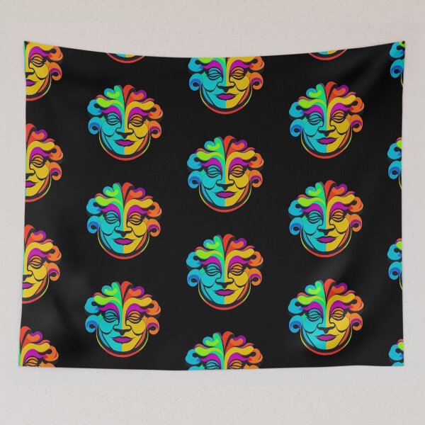 Item preview, Psychedelic Smiley Carnival Clown designed and sold by spyduckz.