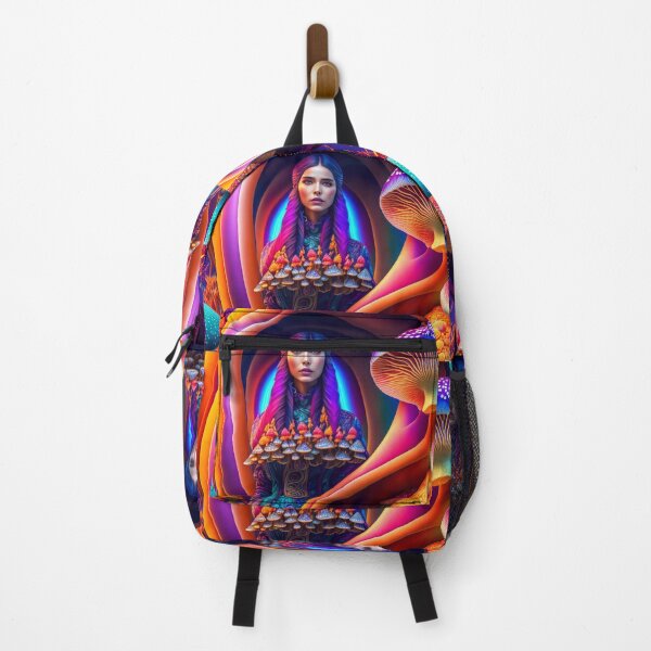 Item preview, Woman and colorful mushrooms designed and sold by M-Y-A-R-T-.