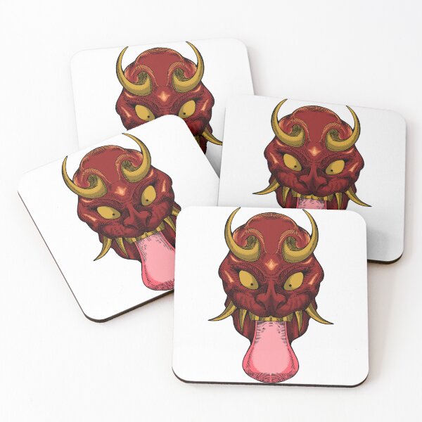 Item preview, Red oni mask designed and sold by 995dsgn.