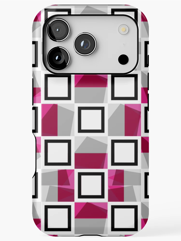 Thumbnail 1 of 4, iPhone Case, Geometric Raspberry designed and sold by MarshallWild.