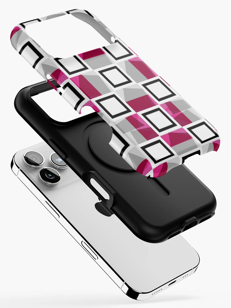 Thumbnail 2 of 4, iPhone Case, Geometric Raspberry designed and sold by MarshallWild.