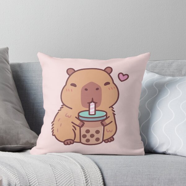 Item preview, Das süße Wasserschwein liebt es, Bubble Tea zu trinken designed and sold by rustydoodle.