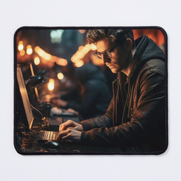 Item preview, Ethical (Systems) Hacker at Work designed and sold by TheBrainArt.