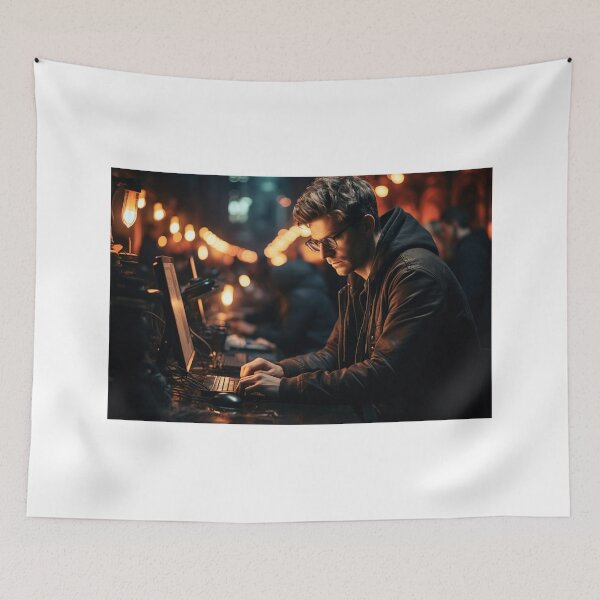 Item preview, Ethical (Systems) Hacker at Work designed and sold by TheBrainArt.