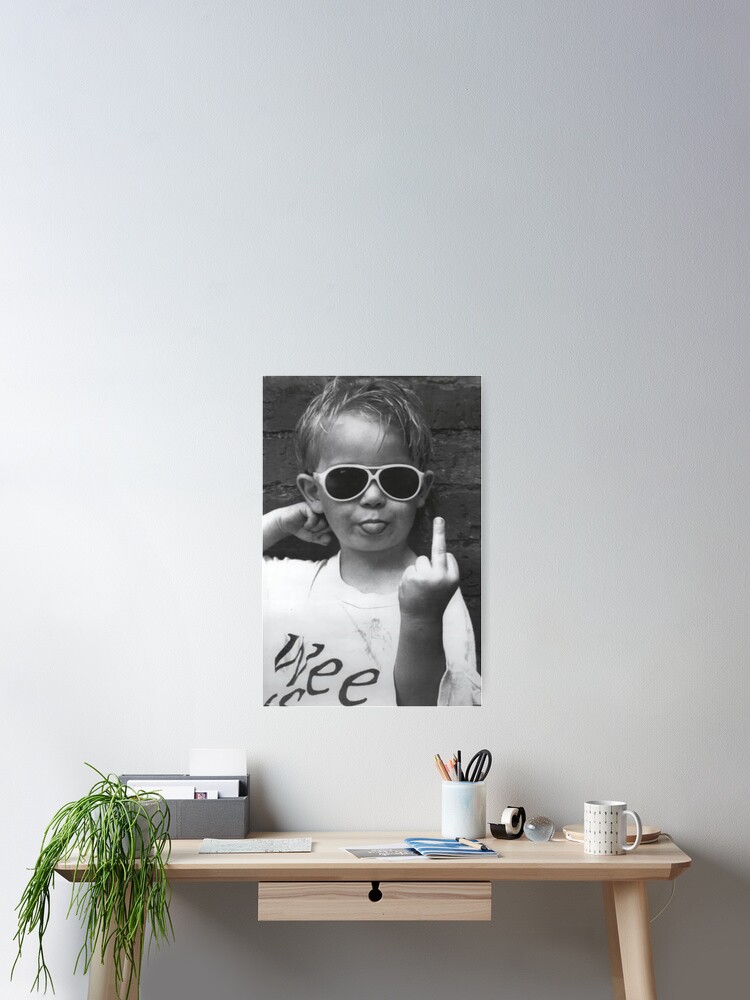 Alternate view of Boy Sticking His Tongue Out Poster