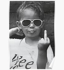 Boy Sticking His Tongue Out Poster