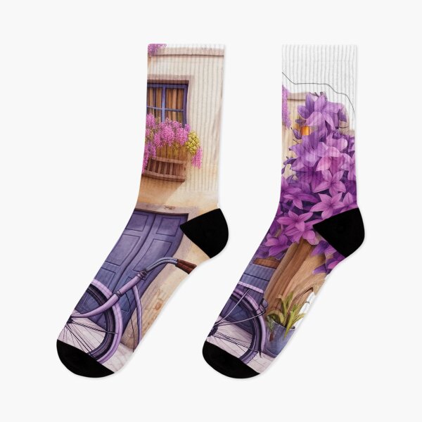 Item preview, Purple flowers cover the house designed and sold by abmkf.