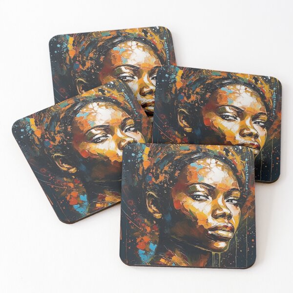 Item preview, Womens Rights Ethereal Essence: Abstract Black Woman Art Afrocentric designed and sold by MartynGrey.