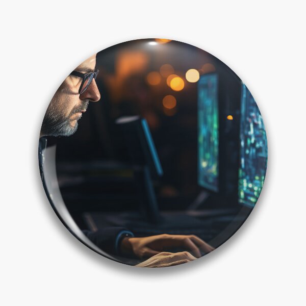 Item preview, Ethical (Systems) Hacker at Work designed and sold by TheBrainArt.