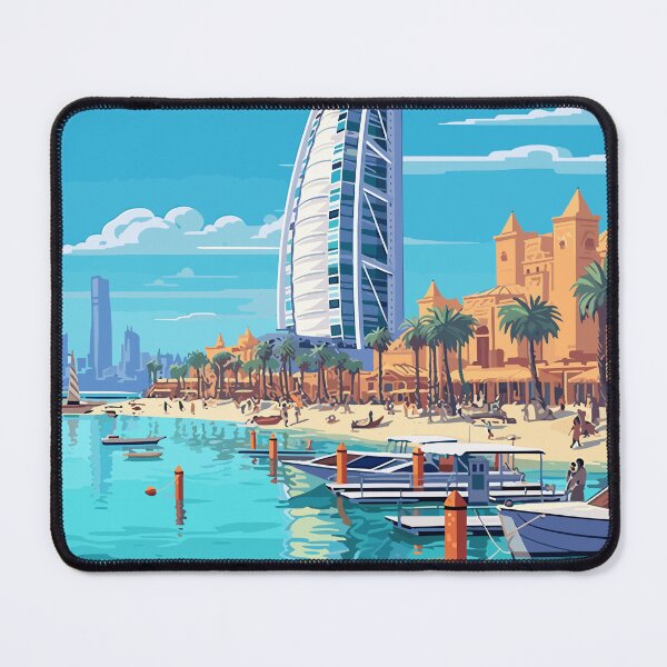 Item preview, Dubai - United Arab Emirates Travel Print - TP039 designed and sold by StudioRedKoala.