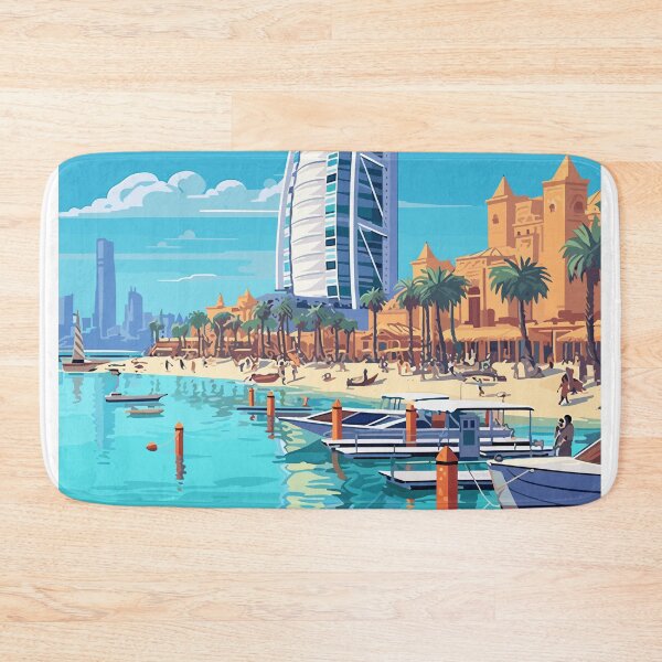 Item preview, Dubai - United Arab Emirates Travel Print - TP039 designed and sold by StudioRedKoala.