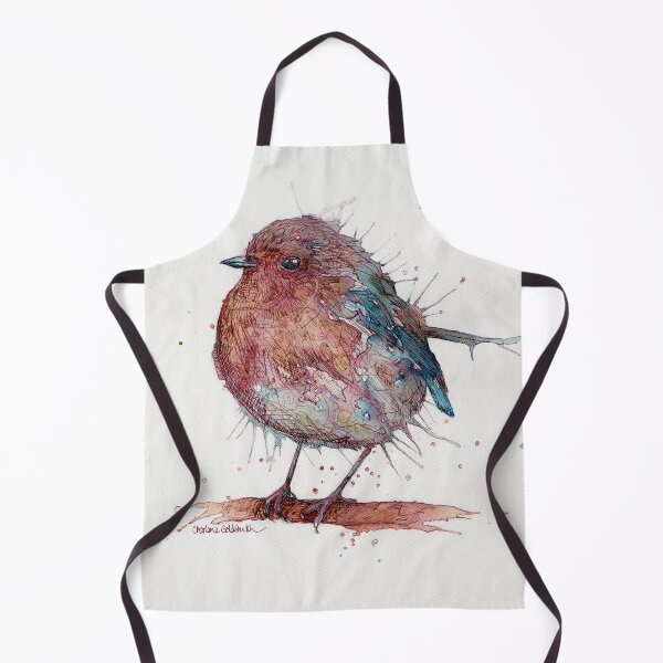 Item preview, Robin Splatter Art Painting designed and sold by Charlene Goldsmith.