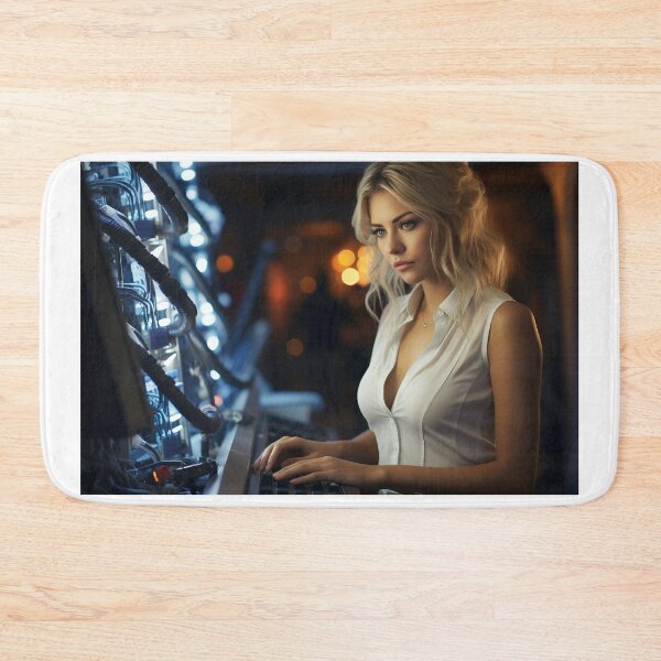 Item preview, Ethical (Systems) Lady Hacker at Work designed and sold by TheBrainArt.