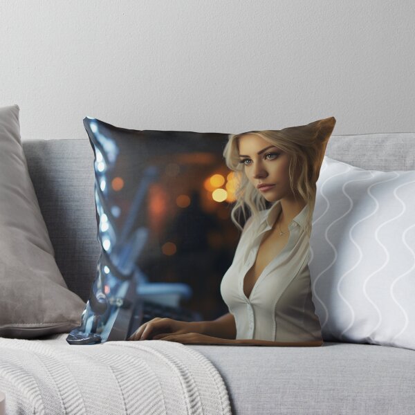 Item preview, Ethical (Systems) Lady Hacker at Work designed and sold by TheBrainArt.