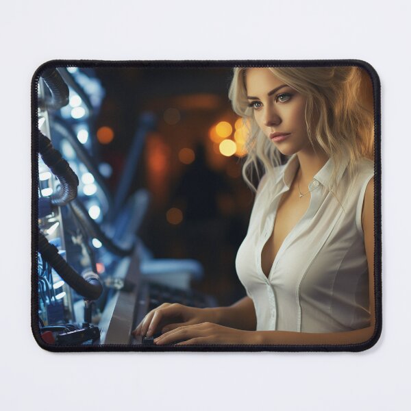Item preview, Ethical (Systems) Lady Hacker at Work designed and sold by TheBrainArt.