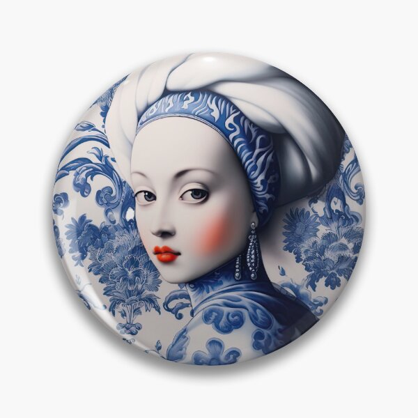 Item preview, Girl with bright blush on porcelain designed and sold by abmkf.