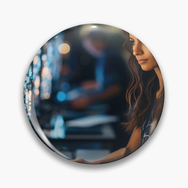 Item preview, Ethical (Systems) Lady Hacker at Work designed and sold by TheBrainArt.