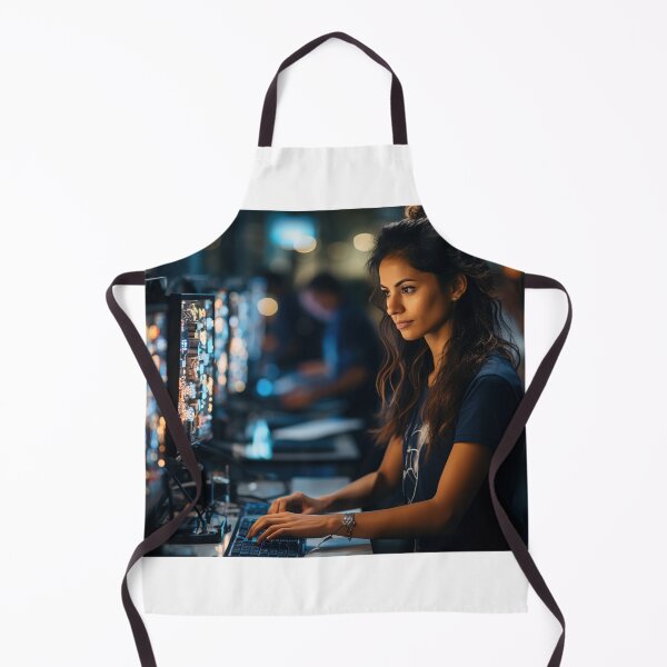 Item preview, Ethical (Systems) Lady Hacker at Work designed and sold by TheBrainArt.