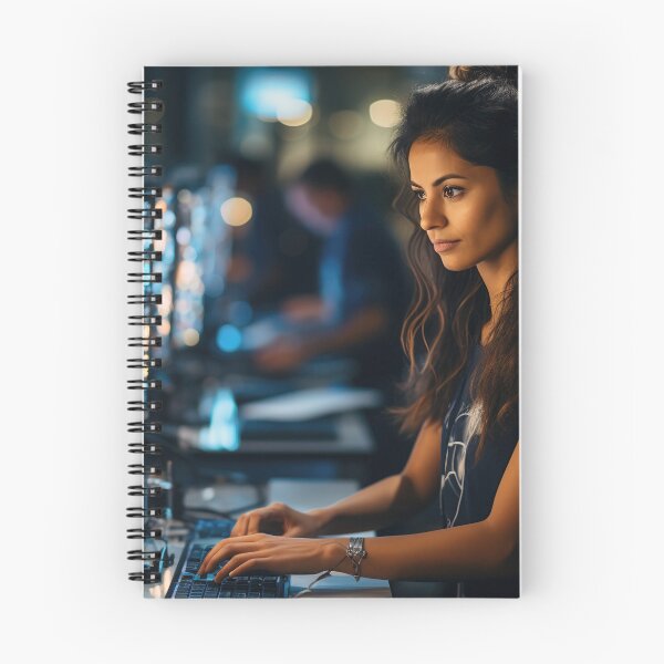 Item preview, Ethical (Systems) Lady Hacker at Work designed and sold by TheBrainArt.