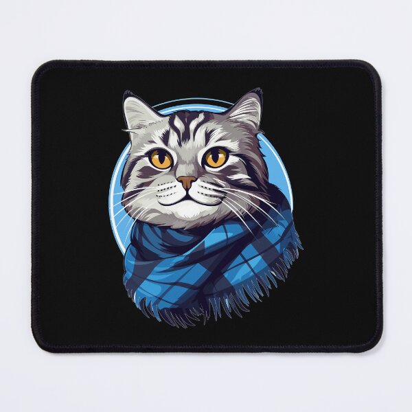 Item preview, Scotland Therian Cat - blue tartan designed and sold by SGDesignonline.