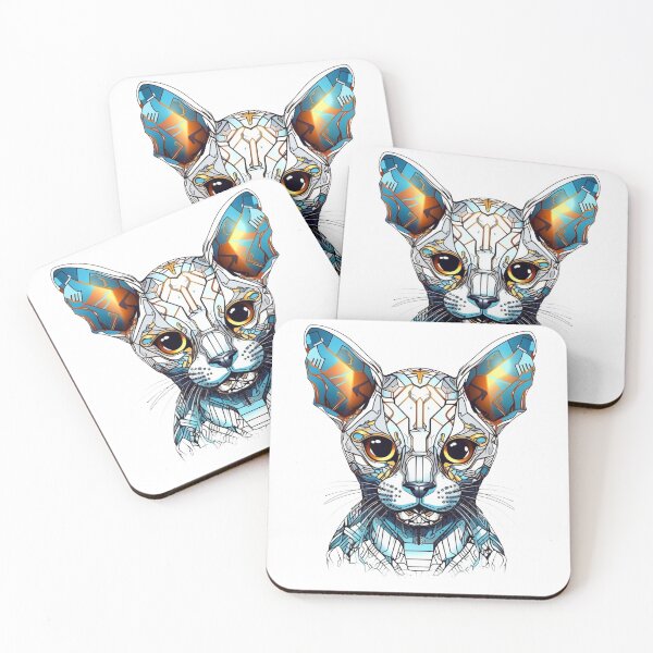 Item preview, Egyptian Mau design with magnetic closure for modern cat designed and sold by DooodleGod.