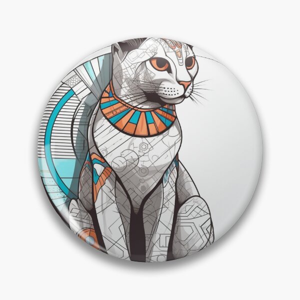 Artikelvorschau, NileTech Egyptian Mau: Futuristic Feline Design with High-Tech Flair entworfen und verkauft von DooodleGod.