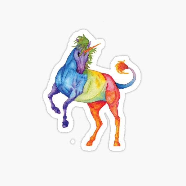 Rainbow Unicorn Sticker