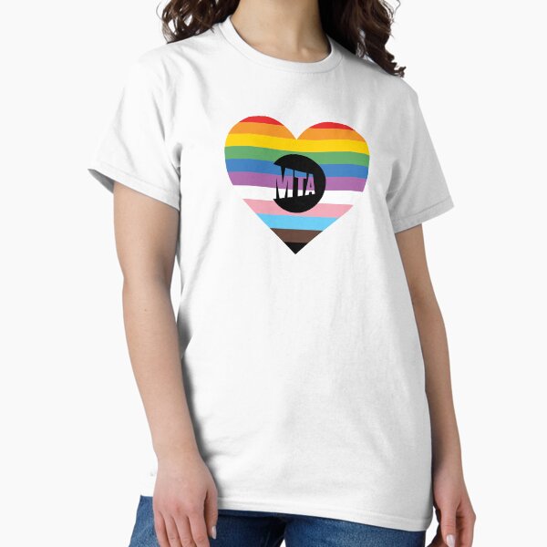MTA Progress Pride Heart Classic T-Shirt