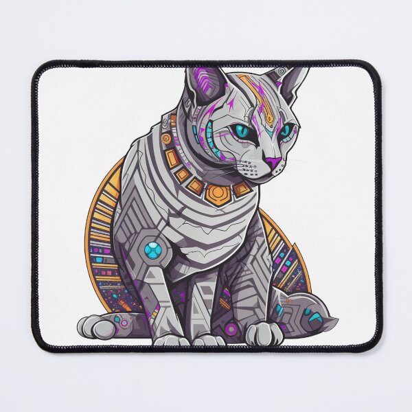 Item preview, Egyptian Mau with High-Tech designed and sold by DooodleGod.