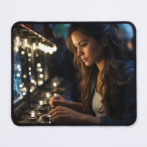 Item preview, Ethical (Systems) Lady Hacker at Work designed and sold by TheBrainArt.