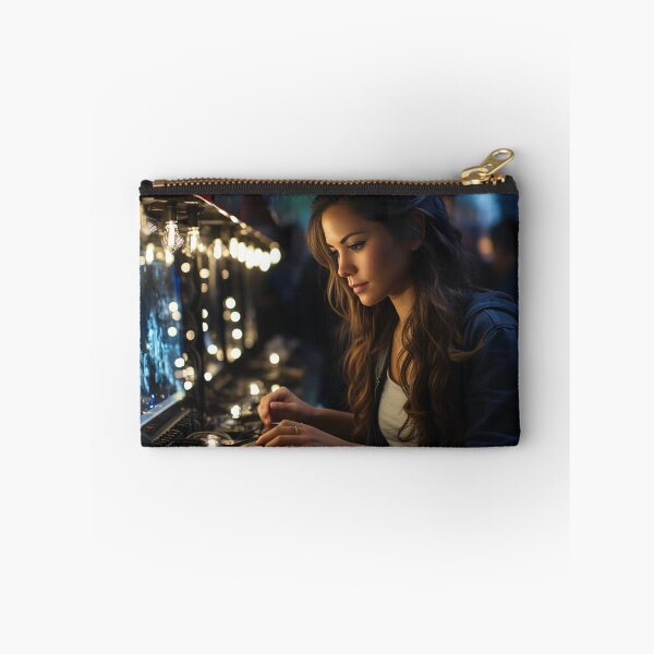 Item preview, Ethical (Systems) Lady Hacker at Work designed and sold by TheBrainArt.