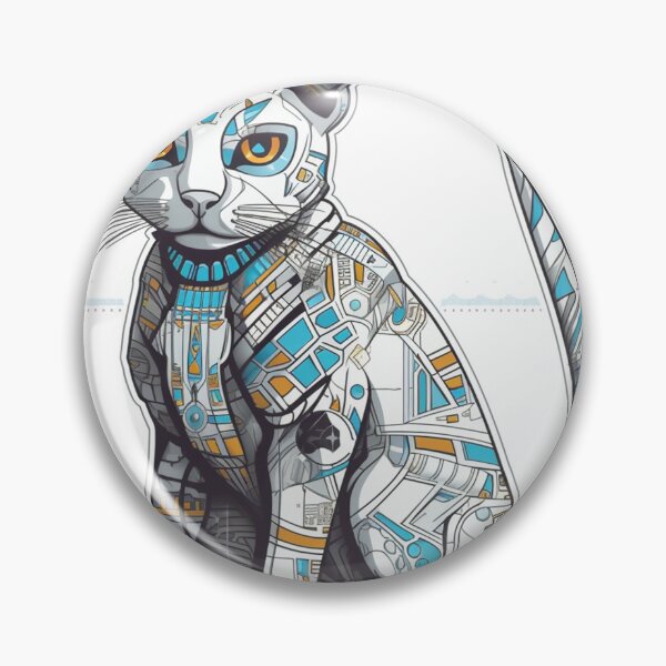 Artikelvorschau, Egyptian Cybercat: Futuristic High-Tech Design for Sleek and Smart Cat Breeds entworfen und verkauft von DooodleGod.