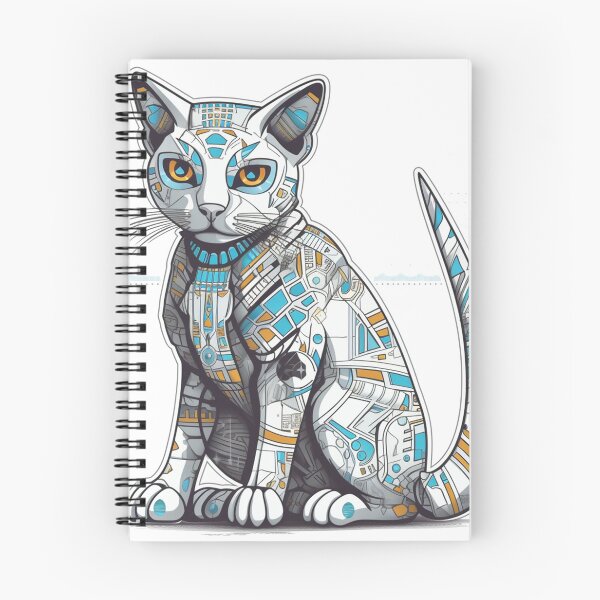 Item preview, Egyptian Cybercat: Futuristic High-Tech Design for Sleek and Smart Cat Breeds designed and sold by DooodleGod.