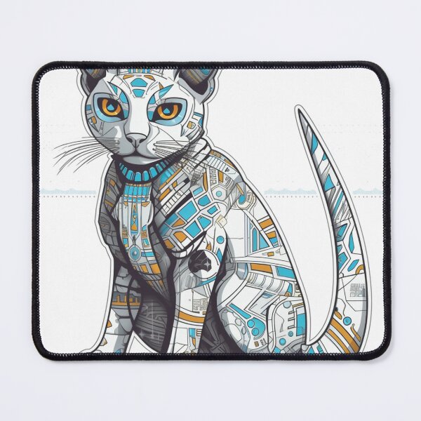 Item preview, Egyptian Cybercat: Futuristic High-Tech Design for Sleek and Smart Cat Breeds designed and sold by DooodleGod.