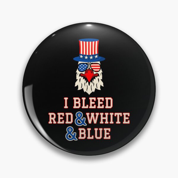 Pin on I bleed blue