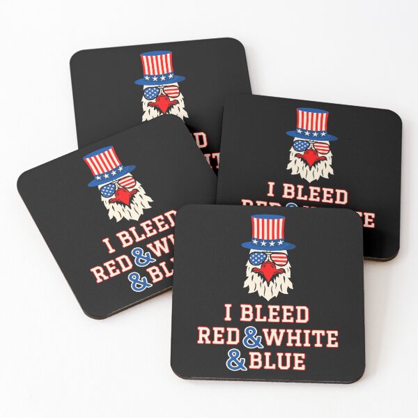 Item preview, I Bleed Red White And Blue designed and sold by RockBeeDesigns.