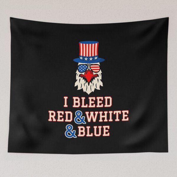 Item preview, I Bleed Red White And Blue designed and sold by RockBeeDesigns.