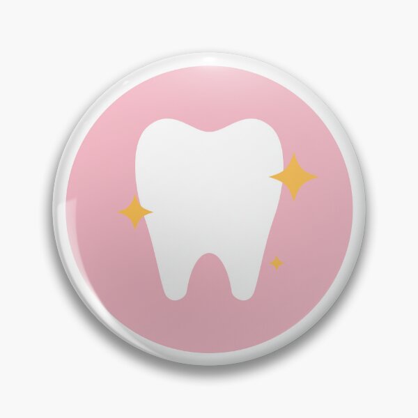 Item preview, Shiny tooth with pink background dentistry  designed and sold by DentalBabe.