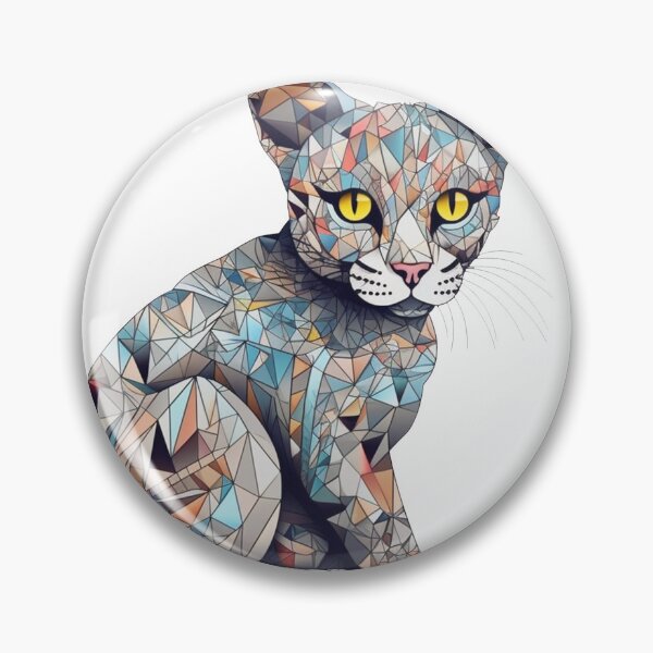 Item preview, Mau Geometric Art for Modern Cat Enthusiasts - GeometriCat designed and sold by DooodleGod.