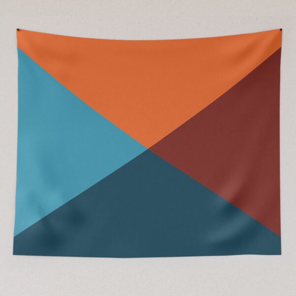 Item preview,  Four Triangular Colors | Blue Cyan and Red Orange designed and sold by rsty11.