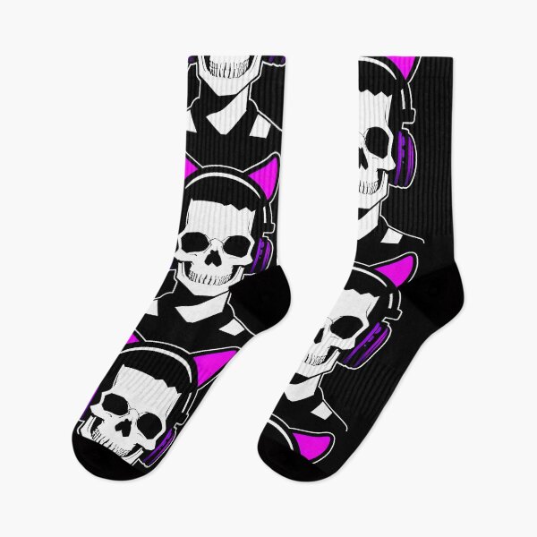 Item preview, Skull with Headphones Violet | Listening Music designed and sold by General-Corner.