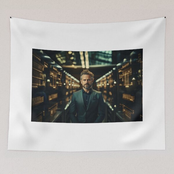 Item preview, Ethical (Systems Manager) Hacker at Work designed and sold by TheBrainArt.